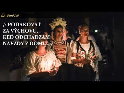 OTECKO MÔJ, MAMKA MOJA - čepčenie nevesty