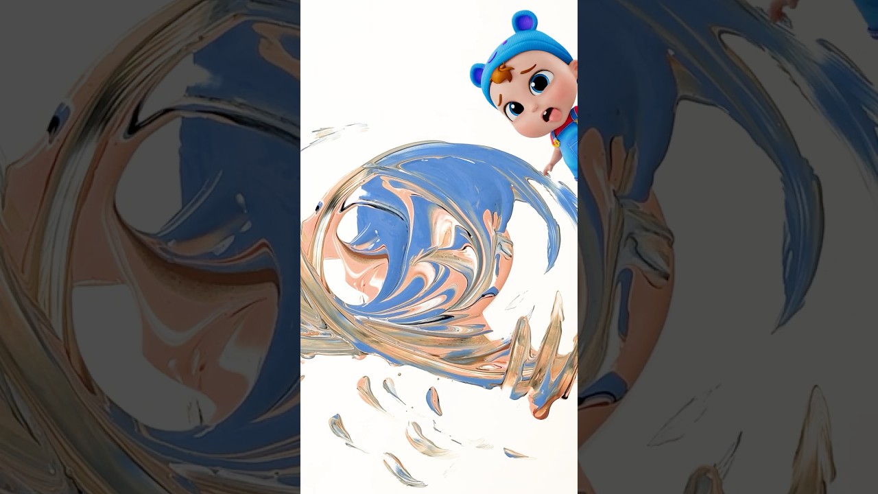 ACCIDENT.. here is your finger painting! PAINT SPLASHES!  #babyjohn #nurseryrhymes