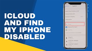 Why suddenly iCloud and Find My iPhone feature is disabled in my iPhone recently