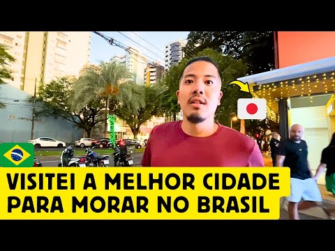 Um japonês visitando a melhor cidade para morar no Brasil, Maringá, Paraná