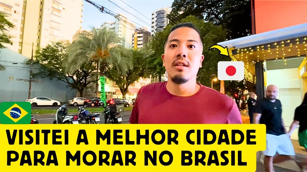 Um japonês visitando a melhor cidade para morar no Brasil, Maringá, Paraná