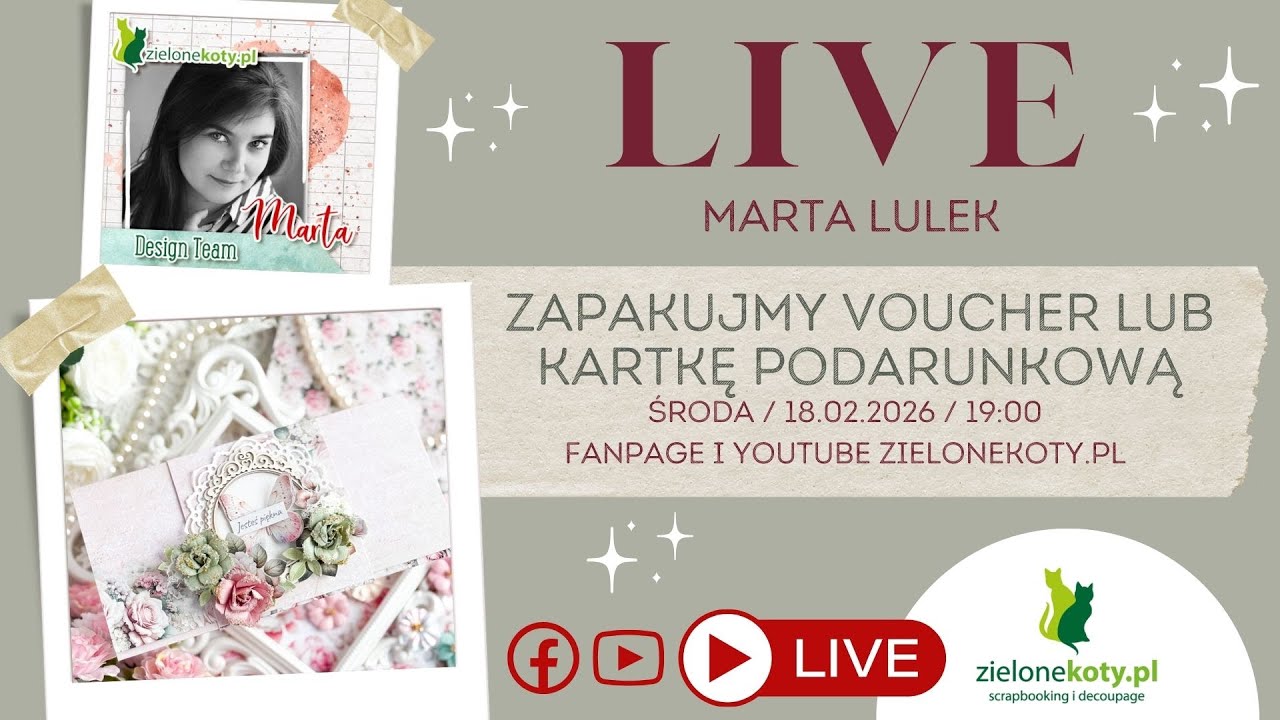 Opakowania na voucher z transmisji LIVE | Marta