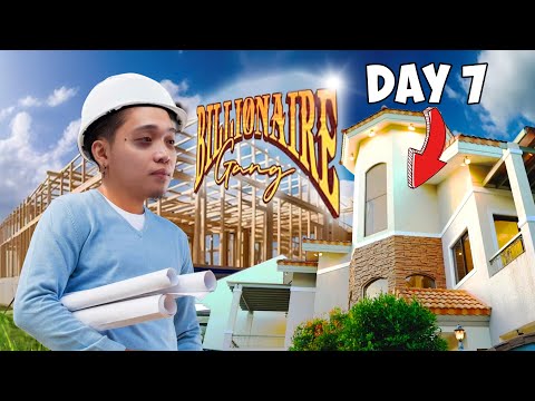 I BUILT THE BILLIONAIRE GANG MANSION AND STAYED FOR A NIGHT OF LUXURY