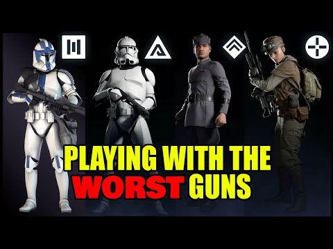 Playing with the WORST Guns in Battlefront II