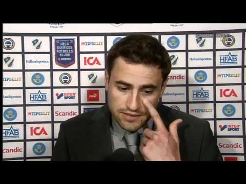 Pep Clotet Ruiz talking before HBK - Mjällby match