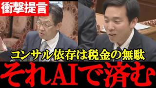【国民・森ようすけ】コンサル依存はやめるべき！調査はAIで十分と国会で提起【2026年4月24日衆議院内閣委員会】