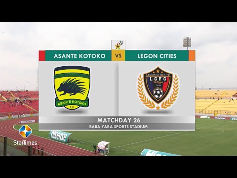 ASANTE KOTOKO 1 : 3 LEGON CITIES - EXTENDED HIGHLIGHTS | WK 26