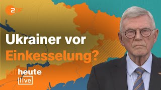 Kiews Truppen vor Einkesselung in der Ostukraine? Ex-Nato-General Ramms bei ZDFheute live