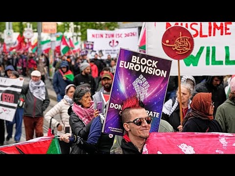 Video Thumbnail: Eurovision final in Vienna overshadowed by protests over Israel’s participation