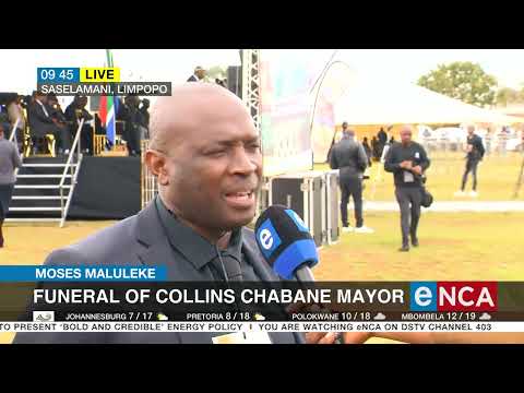 Funeral of Collins Chabane Mayor underway