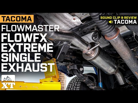 2016-2022 3.5L Tacoma Flowmaster FlowFX Extreme Single Exhaust System Review & Sound Clip