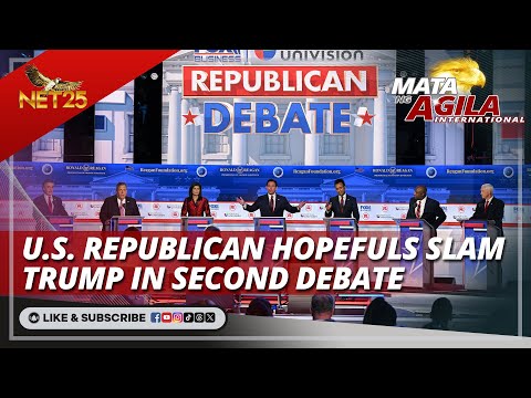 U.S. Republican hopefuls slam Trump in second debate