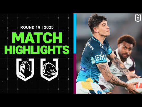 NRL Highlights | 2025 NRL Match Highlights | Titans v Broncos | Round 19