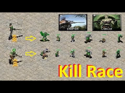 Kill Race - Sniper vs Virus: part 2 (infantry) Red Alert 2