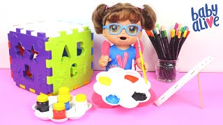 BABY ALIVE AMANDINHA DESCOBRINDO A MGICA DAS CORES PARTE 1