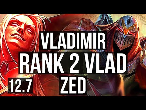 VLAD vs ZED (MID) | Rank 2 Vlad, 80% winrate, 5/1/0 | BR Challenger | 12.7