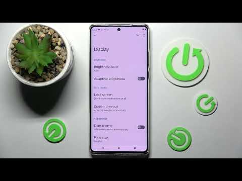 Motorola Edge 30 Ultra - How To Enable & Disable Auto Screen Brightness
