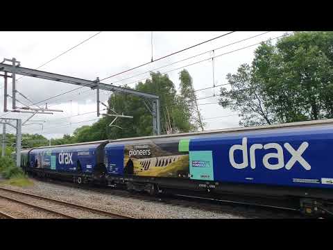 66 796 at Earlestown 09/06/22 on the Liverpool Drax Biomass
