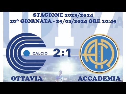 Ottavia - Accademia 2-1 Highlights Ventesima giornata campionato Elite Under17