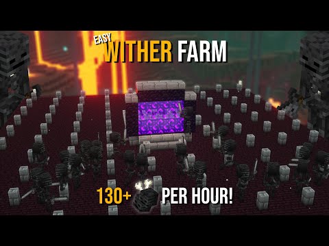 Minecraft's BEST WITHER FARM 1.20.2 - BEST DESIGN - 130 P/H !