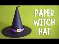 How to Make a Paper Witch Hat | Easy DIY Halloween Decor