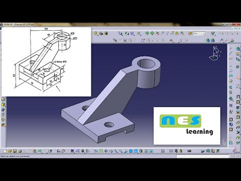 CATIA V5/V6 Tutorial | Part Design For Begineers