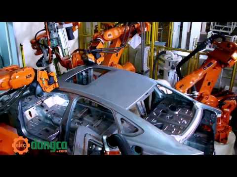 Thumbnail for Motor điện ABB Robotics Automotive Body in White Assembly at Changan Ford China dongco com by Robot, Changan Ford