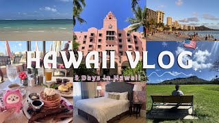 【Hawaii vlog】🇺🇸4泊5日ハワイ旅行|実際にかかった現地費用|王道観光•グルメ•ロイヤルハワイアン宿泊🌺