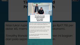 DOLAR MENGUAT! Timothy Ronald Prediski Rupiah Capai Rp20 Ribu, Bisa Picu PHK Besar