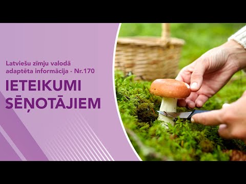 Video ziņas Nr. 170 “Ieteikumi sēņotājiem”