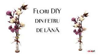 DIY Flori din Fetru de Lână 