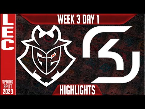 G2 vs SK Highlights | LEC Spring 2023 W3D1 | G2 Esports vs SK Gaming