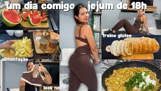 VLOG: jejum de 18h, o que como? abrindo novos look, treino de glúteo em casa! ROTINA SAUDÁVEL 