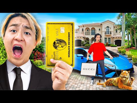 STEALING HIS CREDIT CARD FOR 24 HOURS ($10,000) | NichLmao