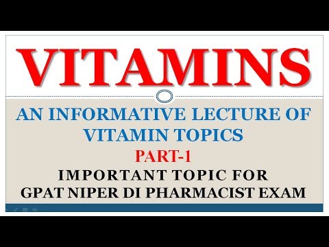 VITAMINS PART -1 INFORMATIVE LECTURE BY PHARMAROCKS
