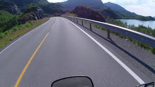 preview picture of video 'Motorcycle Lofoten from Ingelsfjord tunnel to Raftsund tunnel'