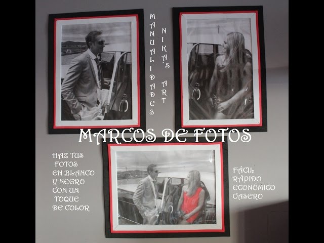 Vídeo relacionado con LEEMASING Marco de fotos flotante de metal y cristal, para el día de San Valentín, boda, hogar u oficina, apto para fotos de 7 x 5 pulgadas (negro, 7 x 5 pulgadas)