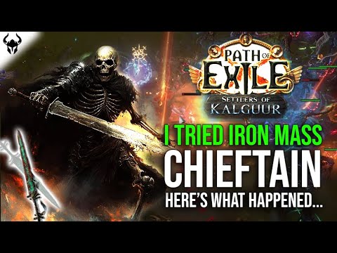 WHY DID I TRY THIS BUILD? | Iron Mass Skeleton Warrior Chieftain - Is it Viable? | PoE 3.25 Settlers