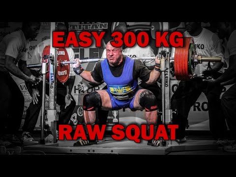 300 kg raw squat @93 kg - Mikhaylo Bulanyy - IPF World Championships (world record)