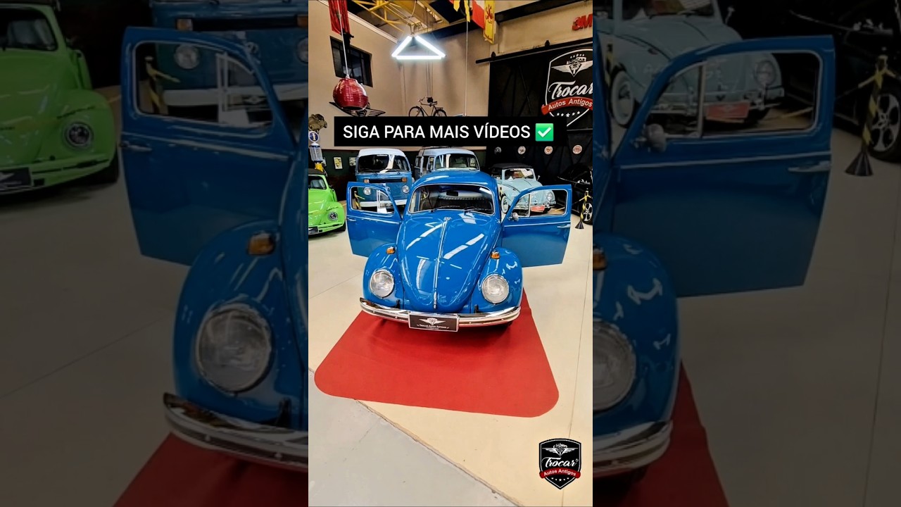 Fusca 1972 passou por uma revitalização e recebeu um projeto de interior de cair o queixo! ✨️💎