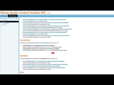 The Bitwig Controller API #20: API 13 and API 14