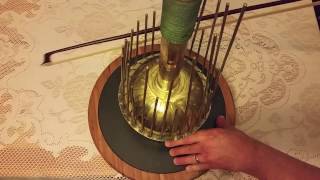 Video thumbnail for Percussion Plethora: WATERPHONE (a.k.a. "Ocean Harp"), bowed on a LAZY SUSAN by daleturner