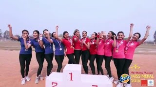 Miss Nepal 2016 Contestants during Sports Event