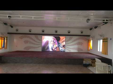 Rectangle aluminum indoor ph 4 led video wall