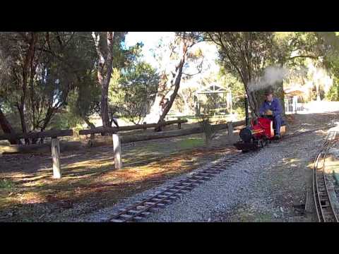 Train chasing at BlueScope Steel Western Port Railway Society
