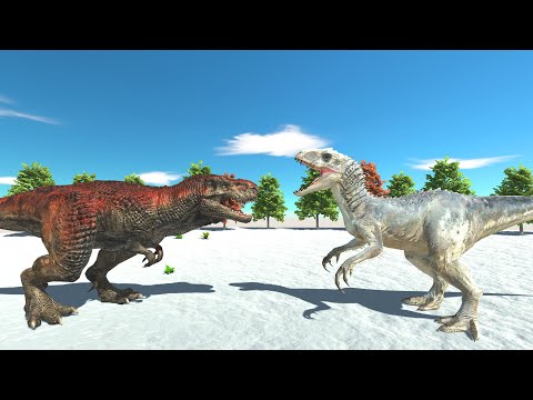 Who Will Win? Indominus Rex vs Dinosaur T-Rex - Animal Revolt Battle Simulator