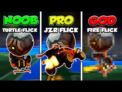 FIZ TODOS OS FLICKS INIMAGINÁVEIS DO ROCKET LEAGUE (novo fire flick?)