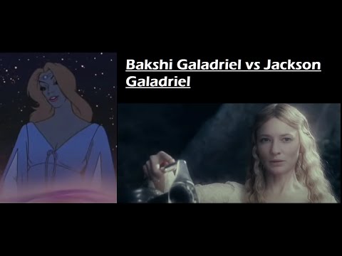 Ralph Bakshi Galadriel vs Peter Jackson Galadriel
