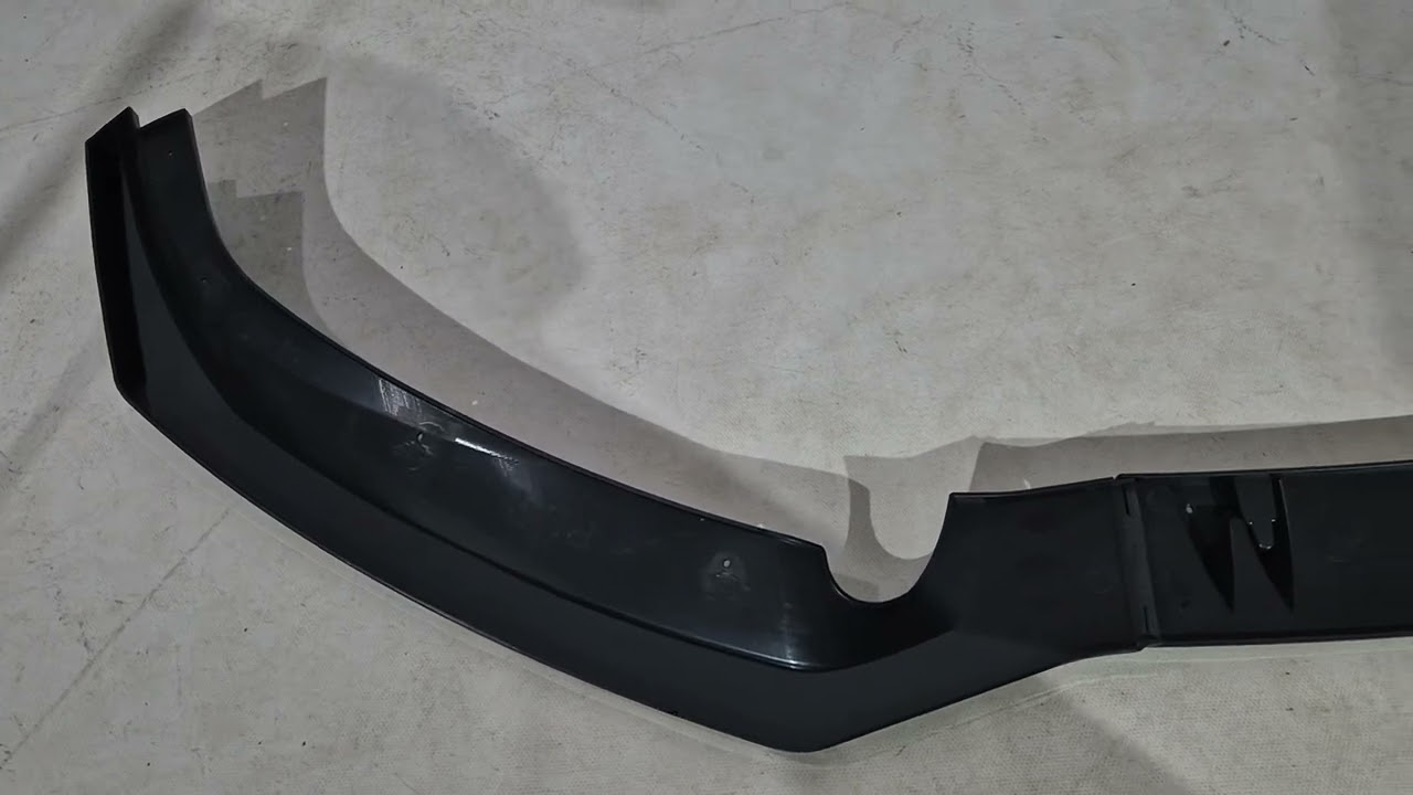 Audi A7 2010-2018 рр. Передня Lip накладка (чорний глянець, 2010-2014) Video 1