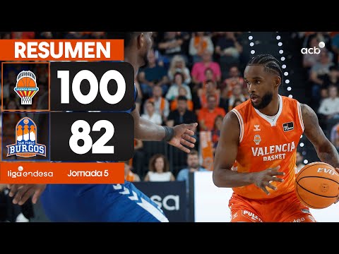 Valencia Basket - Recoletas Salud Burgos (100-82) RESUMEN | Liga Endesa 2025-26
